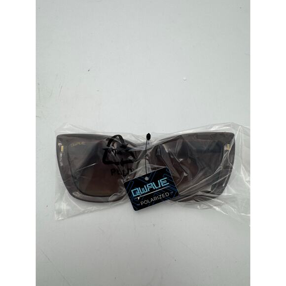 QWAVE Collection Steph Polarized Sunglasses, Cocoa Gloss / Cinnamon Fade - Picture 1 of 3